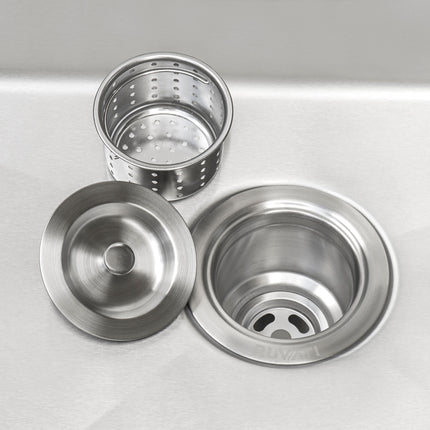 Ruvati 21" x 18" x 12" Deep Laundry Utility Sink Undermount 16 Gauge Stainless Steel - RVU6121 Ruvati