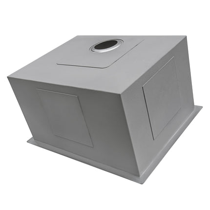 Ruvati 23" x 18" x 12" Deep Laundry Utility Sink Rounded Corners Undermount 16 Gauge Stainless Steel - RVU6125 Ruvati