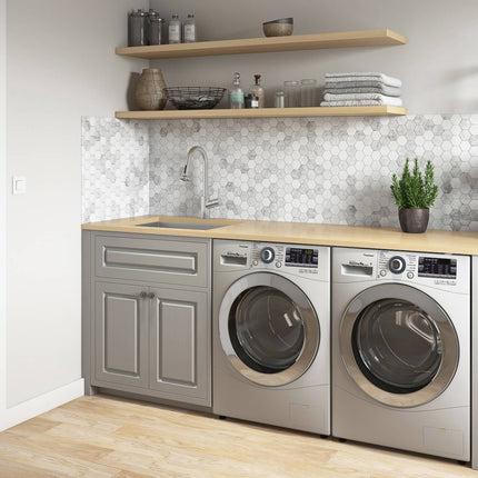 Ruvati 23" x 18" x 12" Deep Laundry Utility Sink Rounded Corners Undermount 16 Gauge Stainless Steel - RVU6125 Ruvati