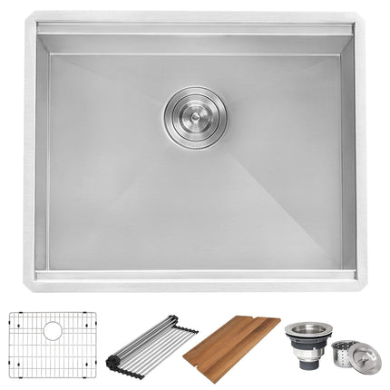 Ruvati 23" x 19" x 13" Deep Laundry Utility Workstation Sink Undermount 16 Gauge - RVU6320 Ruvati