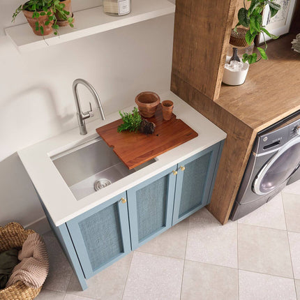 Ruvati 23" x 19" x 13" Deep Laundry Utility Workstation Sink Undermount 16 Gauge - RVU6320 Ruvati