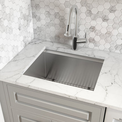 Ruvati 21 x 19 x 12 inch Deep Laundry Utility Workstation Sink Undermount 16 Gauge - RVU6321 Ruvati