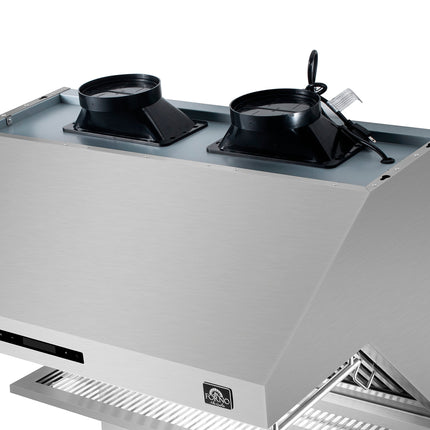 Forno Savona 36-Inch Wall Mount Range Hood, Baffle Filters, Backsplash Included FORNO