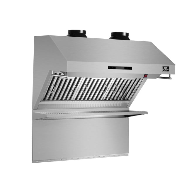 Forno Savona 36-Inch Wall Mount Range Hood, Baffle Filters, Backsplash Included FORNO
