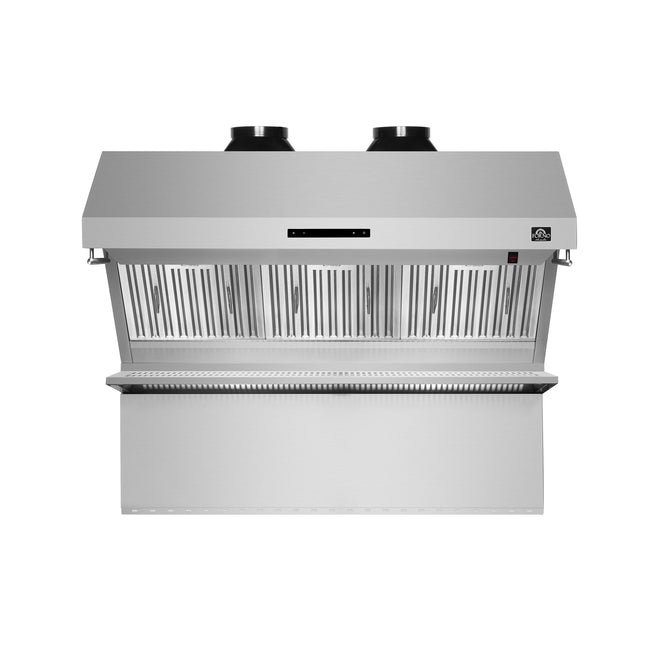 Forno Savona 48-Inch Wall Mount Range Hood, Baffle Filters, Backsplash Included FORNO