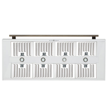 Forno Aria 60 Inch Wall-Mounted Range Hood in White FORNO