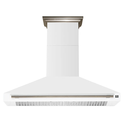 Forno Aria 60 Inch Wall-Mounted Range Hood in White FORNO