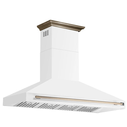 Forno Aria 60 Inch Wall-Mounted Range Hood in White FORNO