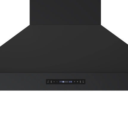 Forno Venezia 48 Inch Wall-Mounted Range Hood in Black with Antique Brass Accessories, Touch Controls and Baffle Filters FORNO