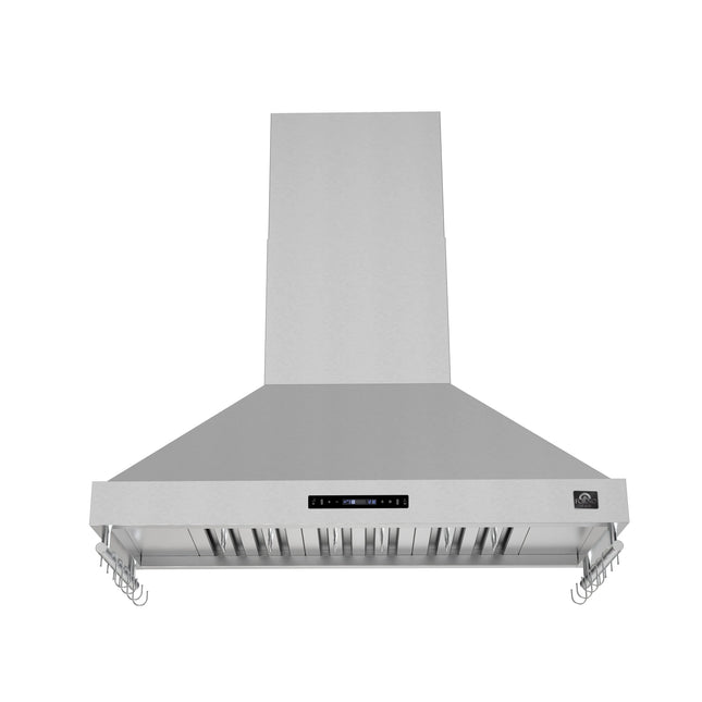 Forno Venezia 48 Inch Wall-Mounted Range Hood with Touch Controls and Baffle Filters FORNO