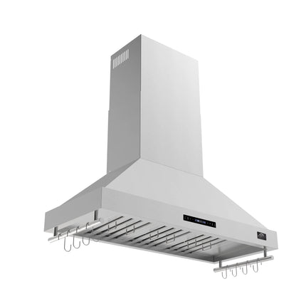 Forno Venezia 48 Inch Wall-Mounted Range Hood with Touch Controls and Baffle Filters FORNO