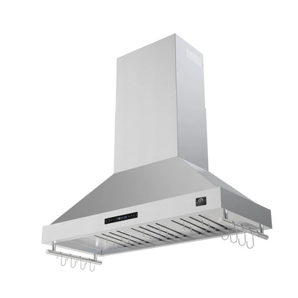 Forno Venezia 48 Inch Wall-Mounted Range Hood with Touch Controls and Baffle Filters FORNO
