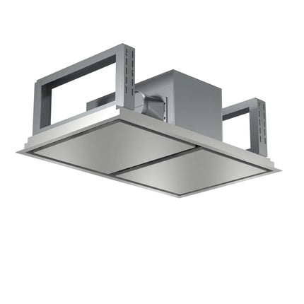 FORNO Arezzo 44-Inch Recessed Ceiling Range Hood, Dual Motors, 1200 CFM, Hybrid Filters, Remote Control FORNO