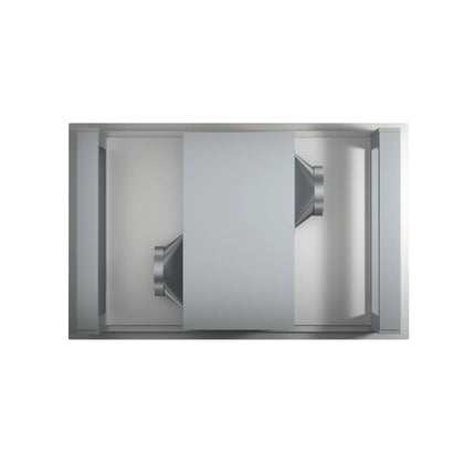 FORNO Arezzo 44-Inch Recessed Ceiling Range Hood, Dual Motors, 1200 CFM, Hybrid Filters, Remote Control FORNO