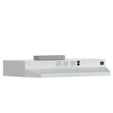 Forno Cappa 30-Inch Under Cabinet Range Hood, White, 200 CFM, Convertible, LED Lighting FORNO