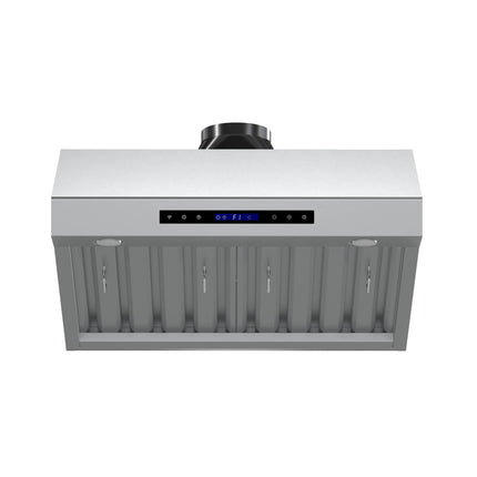 Forno Palazzo 30-Inch Wall Mounted Range Hood, Stainless Steel, Heavy Duty Baffle Filters, Remote Control FORNO
