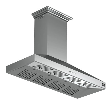Forno Orvieto 60-Inch Wall Mount Range Hood, LED Lighting, Heavy Duty, Stainless Steel FORNO