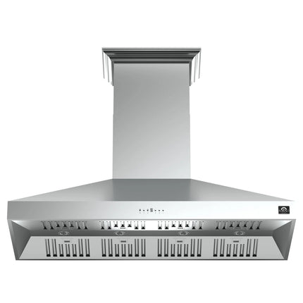 Forno Orvieto 60-Inch Wall Mount Range Hood, LED Lighting, Heavy Duty, Stainless Steel FORNO