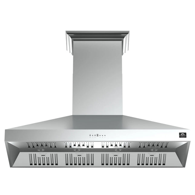 Forno Orvieto 60-Inch Wall Mount Range Hood, LED Lighting, Heavy Duty, Stainless Steel FORNO