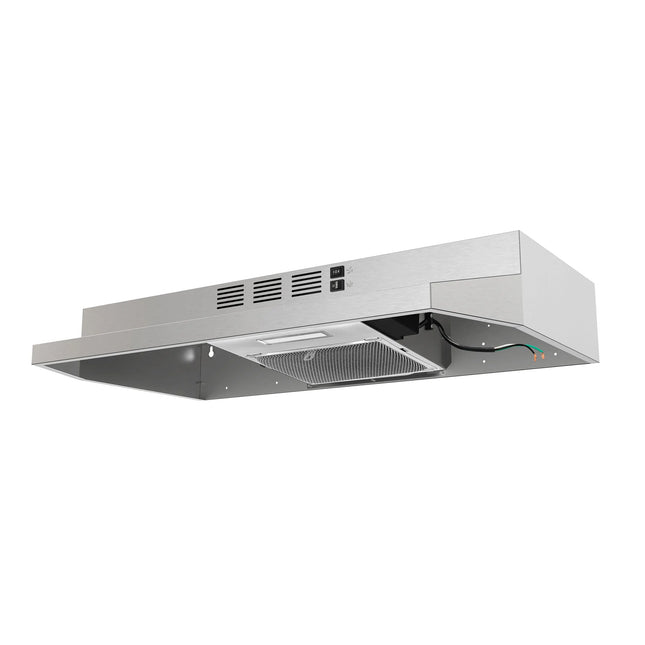 Forno Cappa 30-Inch Under Cabinet Range Hood, Stainless Steel, 200 CFM, Convertible, LED Lighting FORNO