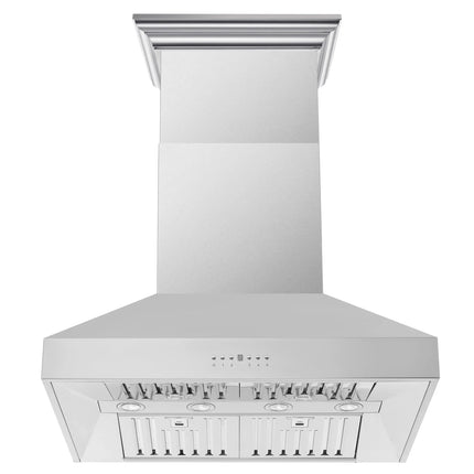 Forno Orvieto 36-Inch Wall Mount Range Hood, LED Lighting, Heavy Duty, Stainless Steel FORNO
