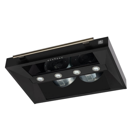 Forno Aria 36 Inch Wall-Mounted Range Hood in Black FORNO