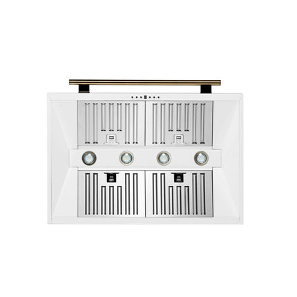 Forno Aria 36 Inch Wall-Mounted Range Hood in White FORNO