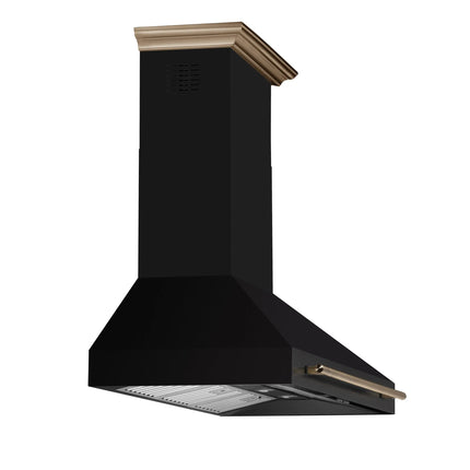 Forno Aria 48 Inch Wall-Mounted Range Hood in Black FORNO