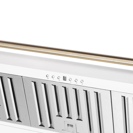 Forno Aria 48 Inch Wall-Mounted Range Hood in White FORNO