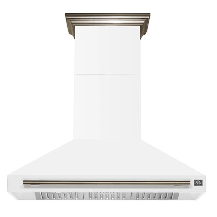 Forno Aria 48 Inch Wall-Mounted Range Hood in White FORNO
