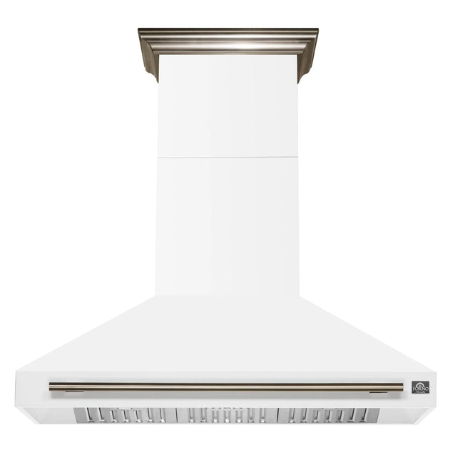 Forno Aria 48 Inch Wall-Mounted Range Hood in White FORNO