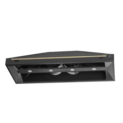 Forno Aria 60 Inch Wall-Mounted Range Hood in Black FORNO