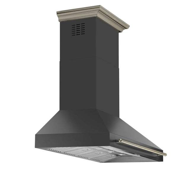 Forno Aria 60 Inch Wall-Mounted Range Hood in Black FORNO