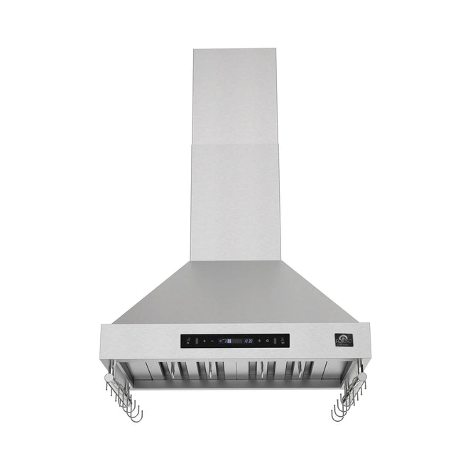 Forno Venezia 30 Inch Wall-Mounted Range Hood with Touch Controls and Baffle Filters FORNO