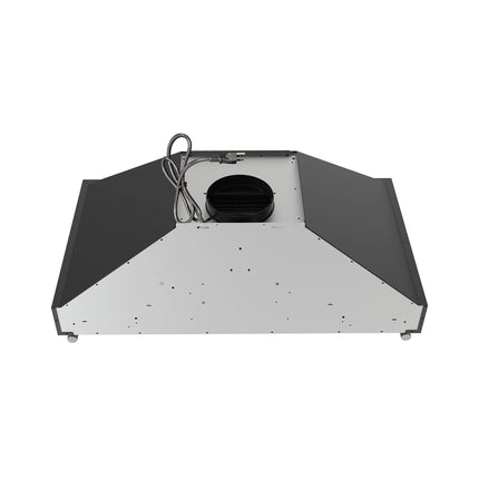 Forno Venezia 36 Inch Wall-Mounted Range Hood in Black with Touch Controls and Baffle Filters FORNO