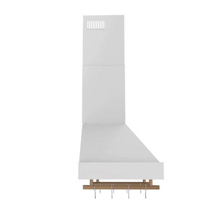 Forno Venezia 36 Inch Wall-Mounted Range Hood in White with Touch Controls and Baffle Filters FORNO