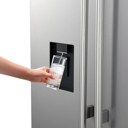 Forno Aosta 36-Inch French Door Refrigerator, Stainless Steel, 22.4 cu.ft, External Water Dispenser, Automatic Ice Maker, ENERGY STAR Certified FORNO