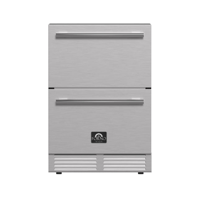 Forno Cosenza 24" Built-In Indoor/Outdoor Drawer Freezer with Ice Maker, 4.69 cu.ft. FORNO