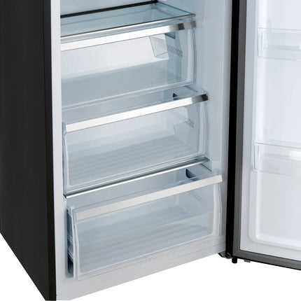 Forno Maderno 2-28-Inch Wide Convertible Refrigerator/Freezer in Black, Decorative Trim, 27.2 cu.ft, 84-Inch High, ENERGY STAR Certified FORNO