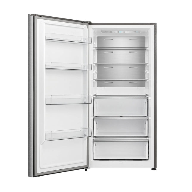 FORNO Maderno 28" Left Swing Convertible Freestanding Refrigerator/Freezer in Stainless Steel 13.6 cu.ft. FORNO