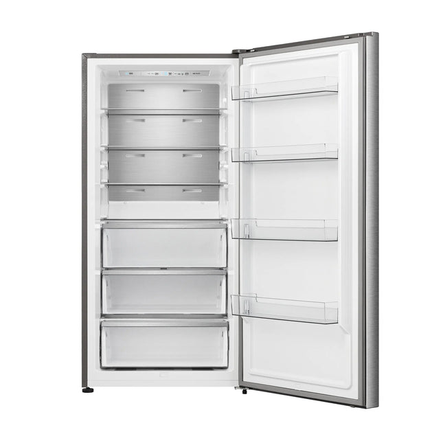 FORNO Maderno 28" Right Swing Convertible Freestanding Refrigerator/Freezer in Stainless Steel 13.6 cu.ft. FORNO
