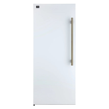 Forno Maderno 28" Built-In Convertible Refrigerator in White, 13.6 cu.ft. Left Swing with Decorative Grill - 32" Wide FORNO