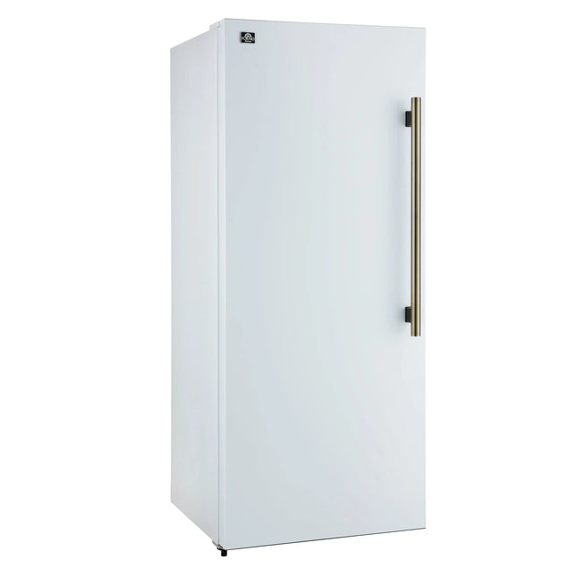 Forno Maderno 28" Built-In Convertible Refrigerator in White, 13.6 cu.ft. Left Swing with Decorative Grill - 32" Wide FORNO