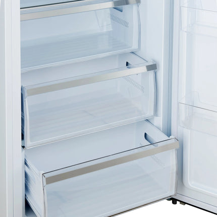 Forno Maderno 28-Inch Built-In Convertible Refrigerator in White with Antique Brass Handle, 13.6 cu.ft. Right Swing with Decorative Trim - 32-Inch Wide FORNO