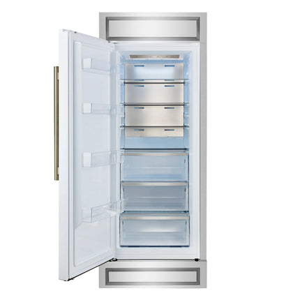 Forno Maderno 28-Inch Built-In Convertible Refrigerator, 13.6 cu.ft, Left Swing, Decorative Grill, ENERGY STAR Certified FORNO