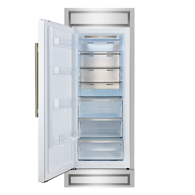 Forno Maderno 28-Inch Built-In Convertible Refrigerator, 13.6 cu.ft, Left Swing, Decorative Grill, ENERGY STAR Certified FORNO