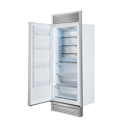 Forno Maderno 28" Built-In Convertible Refrigerator in White, 13.6 cu.ft. Left Swing with Decorative Grill - 32" Wide FORNO