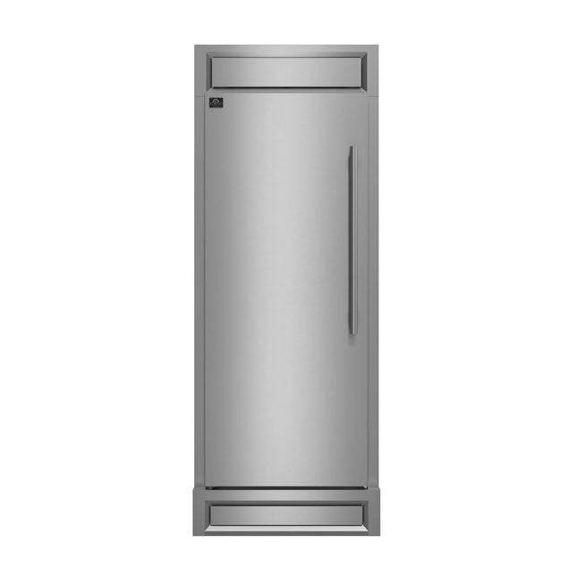 Forno Maderno 28-Inch Built-In Convertible Refrigerator, 13.6 cu.ft, Left Swing, Decorative Grill, ENERGY STAR Certified FORNO