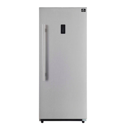 Forno Fortezza 28 Inch Right-Swing Convertible Refrigerator/Freezer, Stainless Steel, Total No Frost FORNO