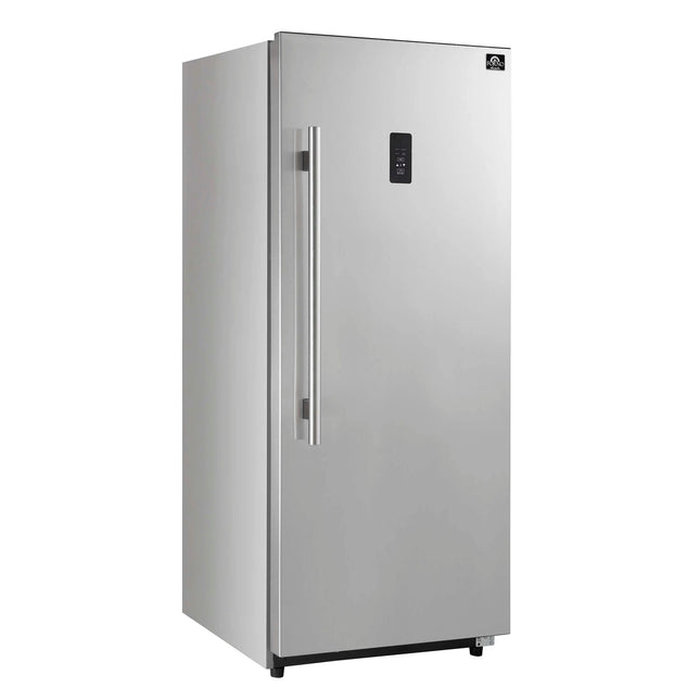 Forno Fortezza 28 Inch Right-Swing Convertible Refrigerator/Freezer, Stainless Steel, Total No Frost FORNO